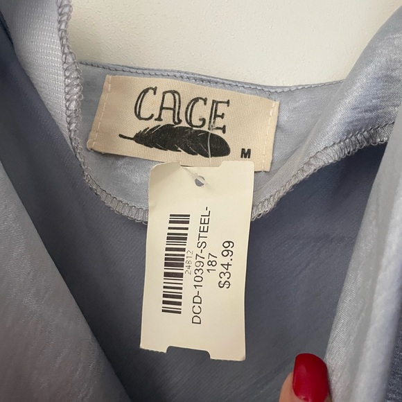 Blue silk dress , Mini dress - Picture 4 of 4